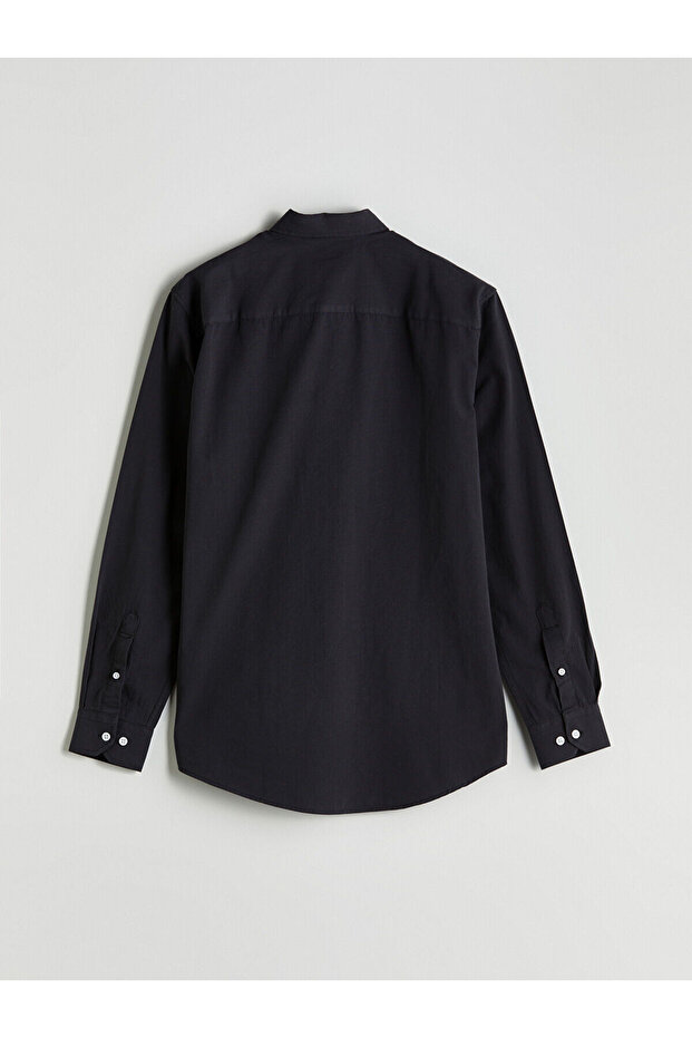 Чоловіча сорочка з попліну LCWAIKIKI Classic Regular Fit з довгим рукавом - 6