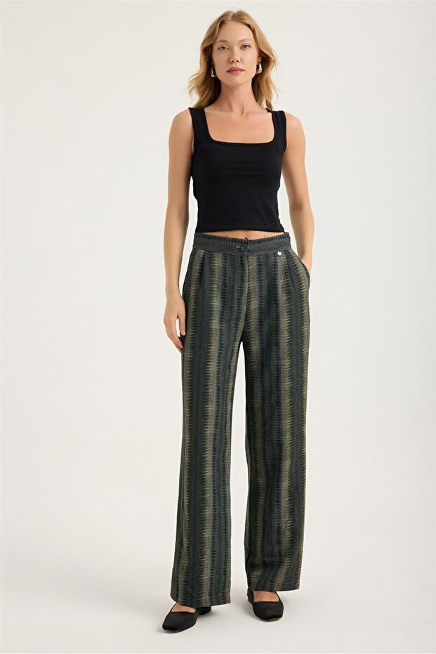 2 Pocket Python Patterned Trousers - 1