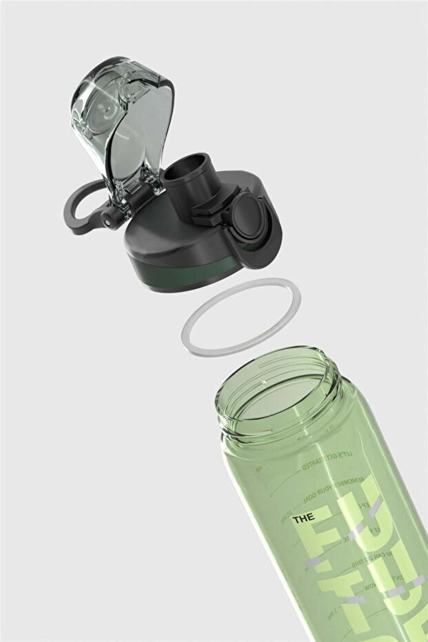 Trego Text Patterned 630 ml Tritan Flask 912155 Green - 4