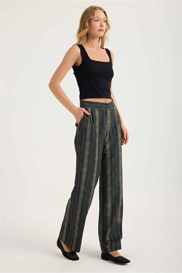 2 Pocket Python Patterned Trousers - 3