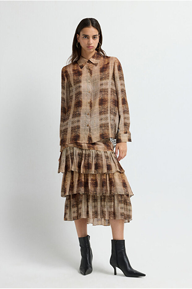 Dantel Detaylı Gömlek - 2