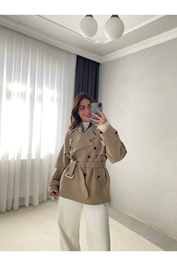 Premium Kısa Trençkot - 1