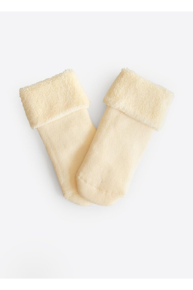 Organik Basic 2'li Havlu Çorap Mavi - 5