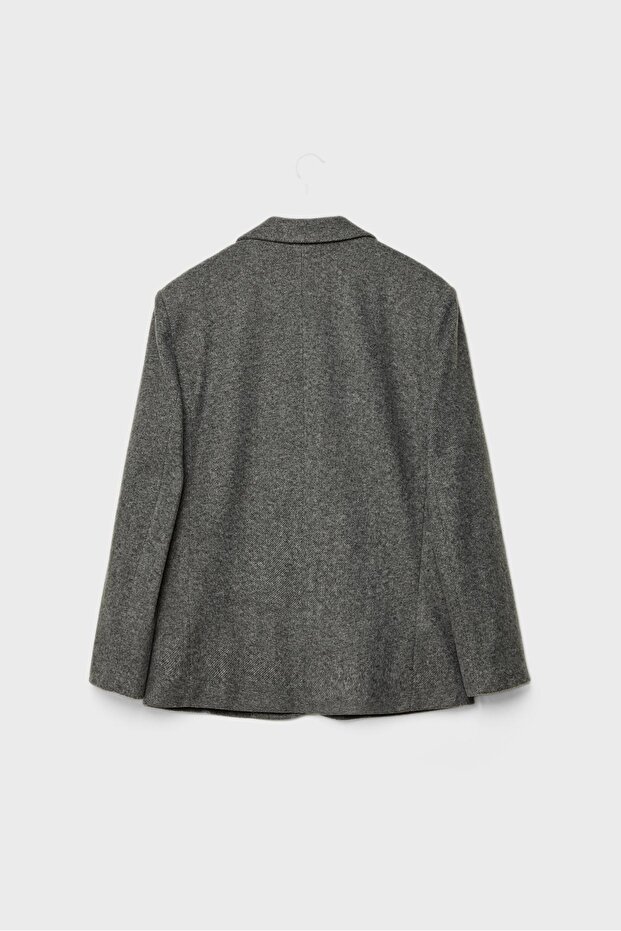 Oversize balıksırtı blazer - 6