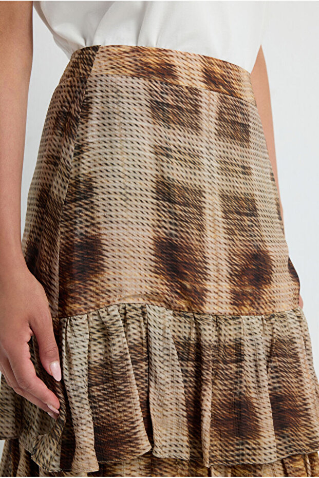 Volanlı Katlı Etek - 4