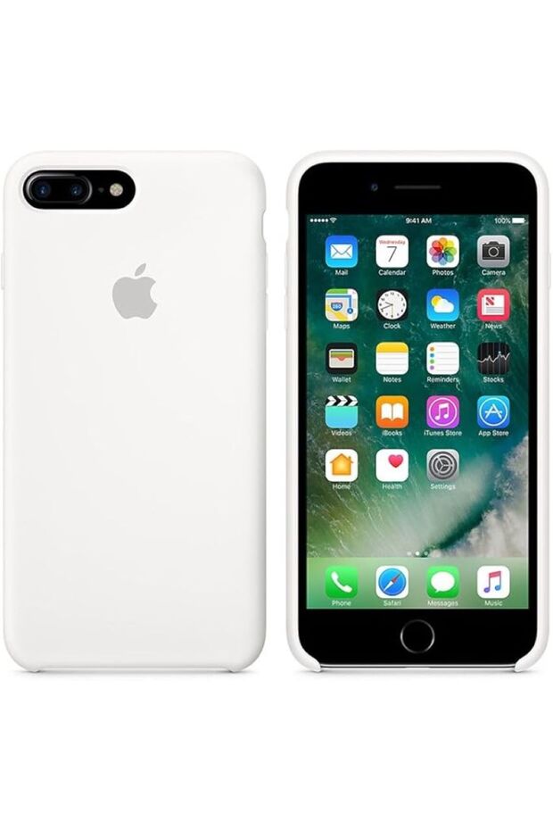 Iphone 7 plus silicone case white - 2
