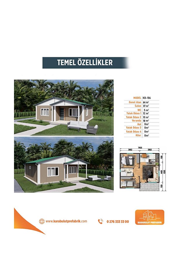 61 M2 PREFABRİK KONUT - 3