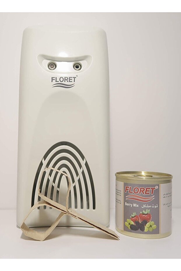 جهاز معطر مروحي فلوريت مع عبوة معطرة سائل (توت مشكل) - 1