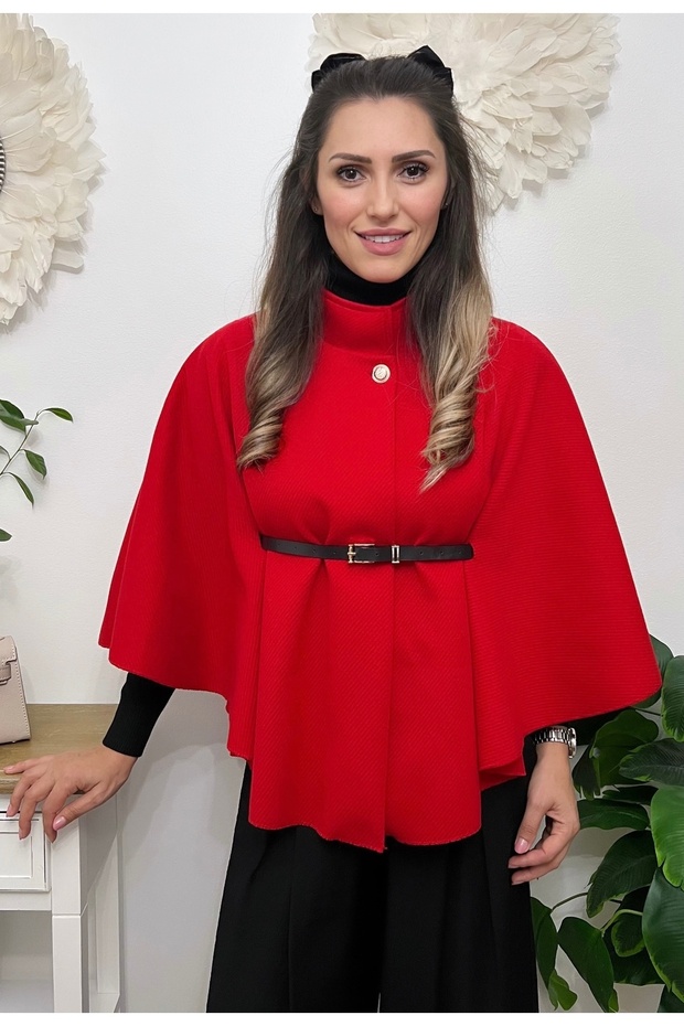 Capa elegantă cu curea - 1