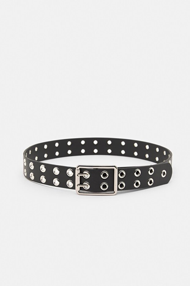 Halkalı suni deri kemer - 2