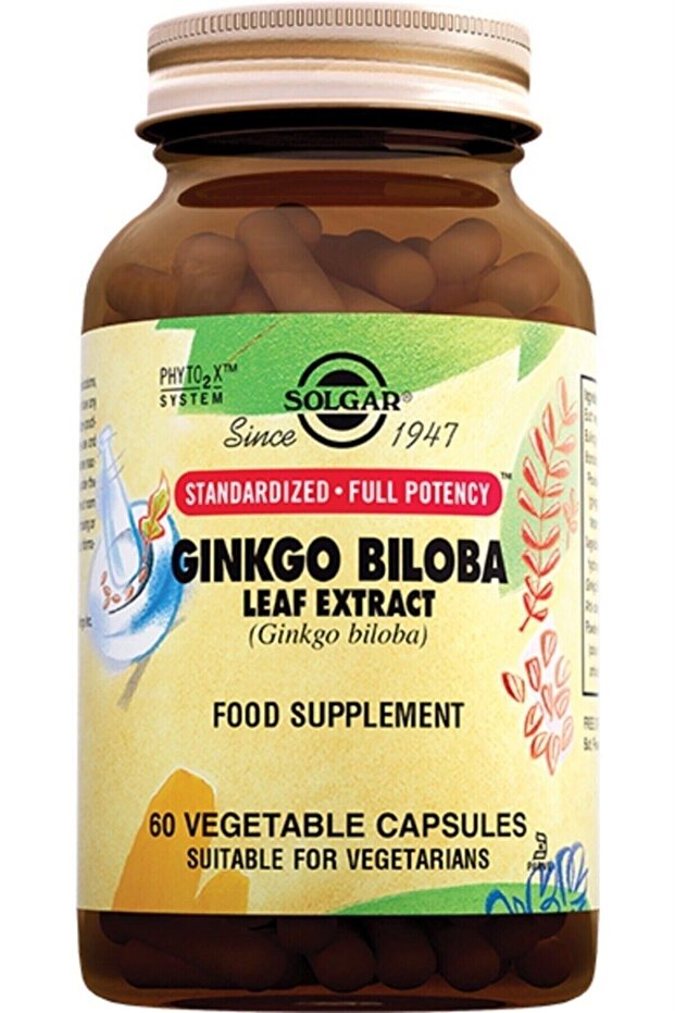 Ginkgo Biloba Leaf Extract 60 Kapsül - 1