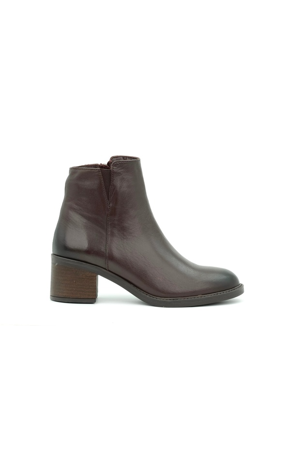 Genuine Leather Rubber Sole Zippered Women's Boots - B265969