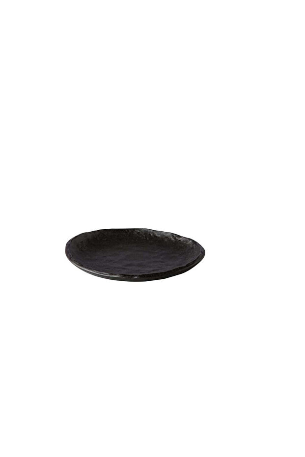 Oyster Plate – Matte Black, 16 cm