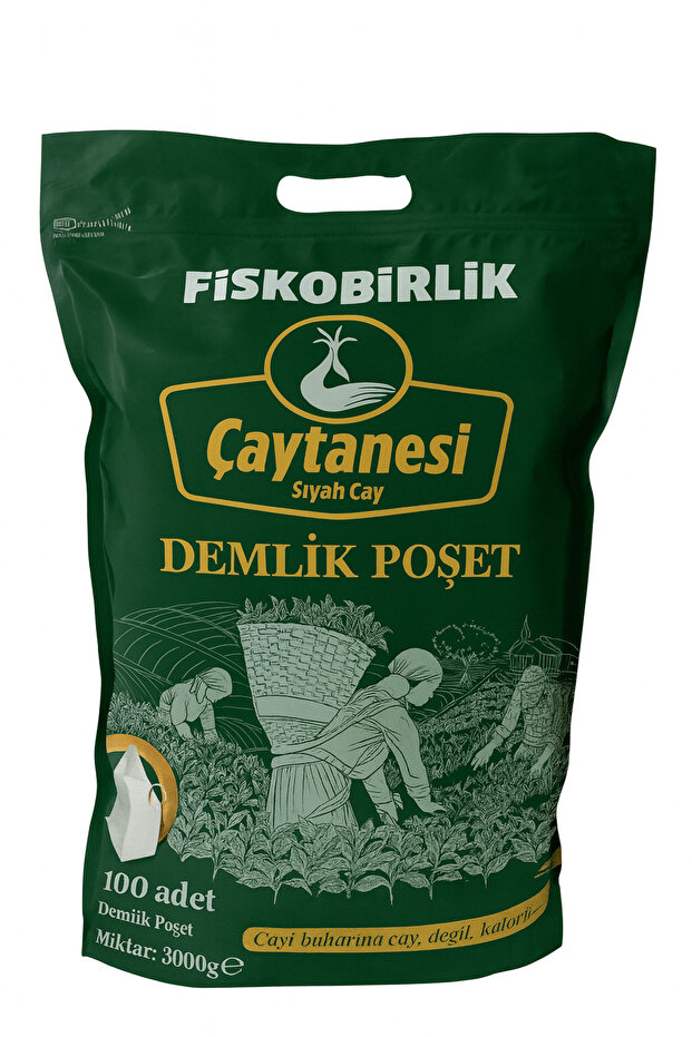 Çay Tanesi demlik Poşet Çay 30 gr x 100 adet - 1