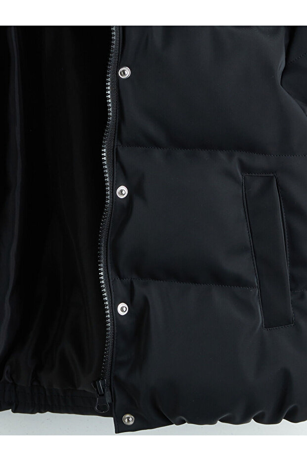 İzr Yeni Sezon Kapüşonlu Kız Çocuk Kaban - 3