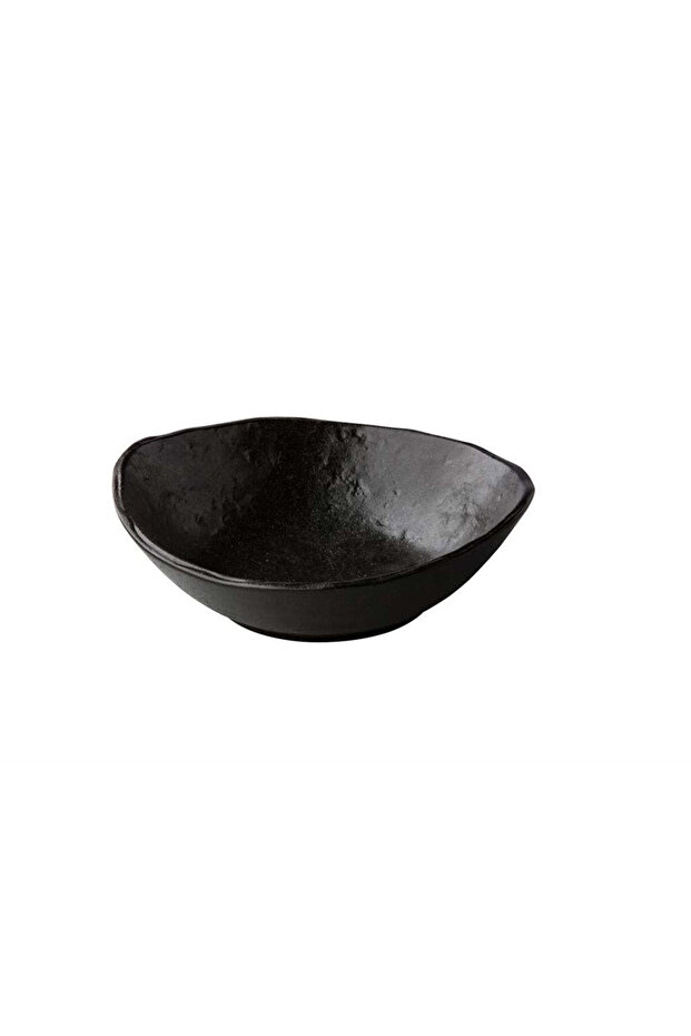 Oyster Black Bowl, 18 cm