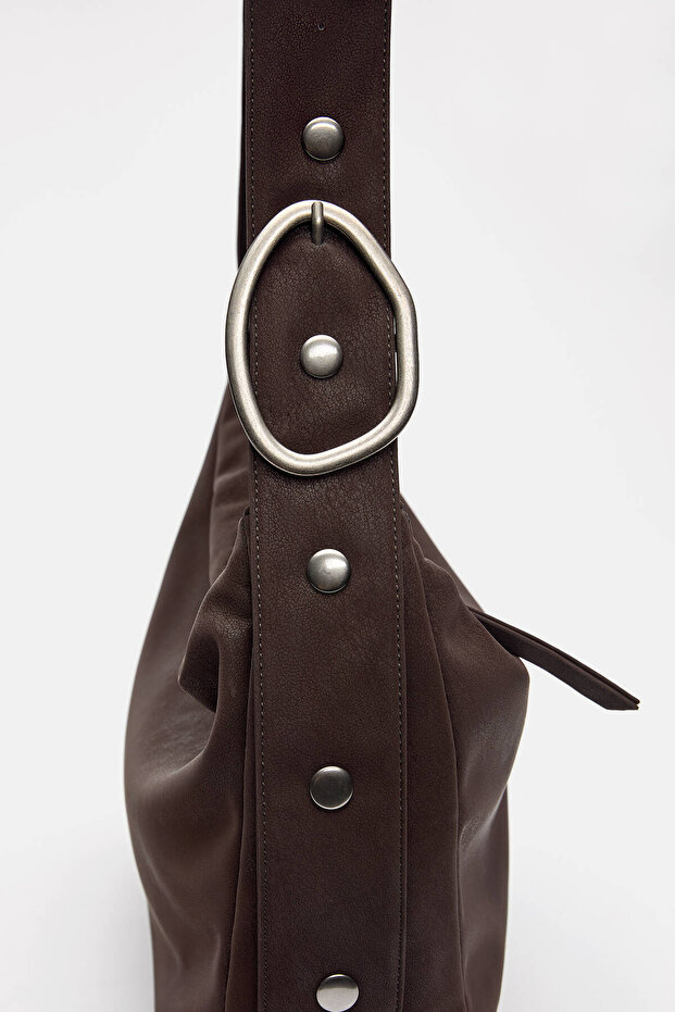 Tokalı omuz çantası - 5