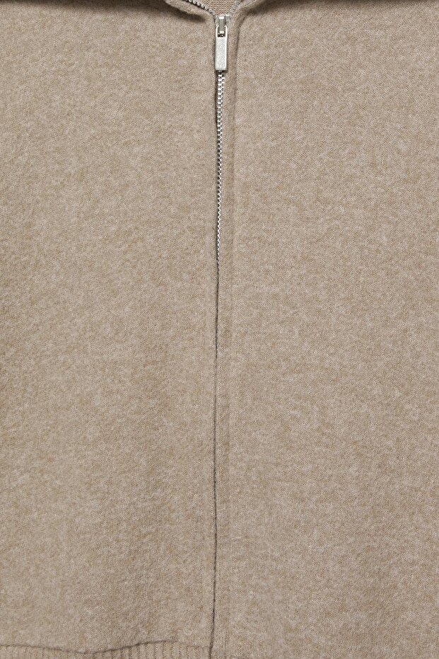 Soft touch fermuarlı kazak - 7