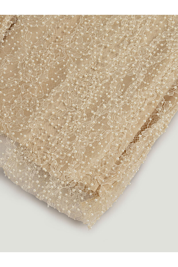 İnci İşlemeli Maxi Etek - 6