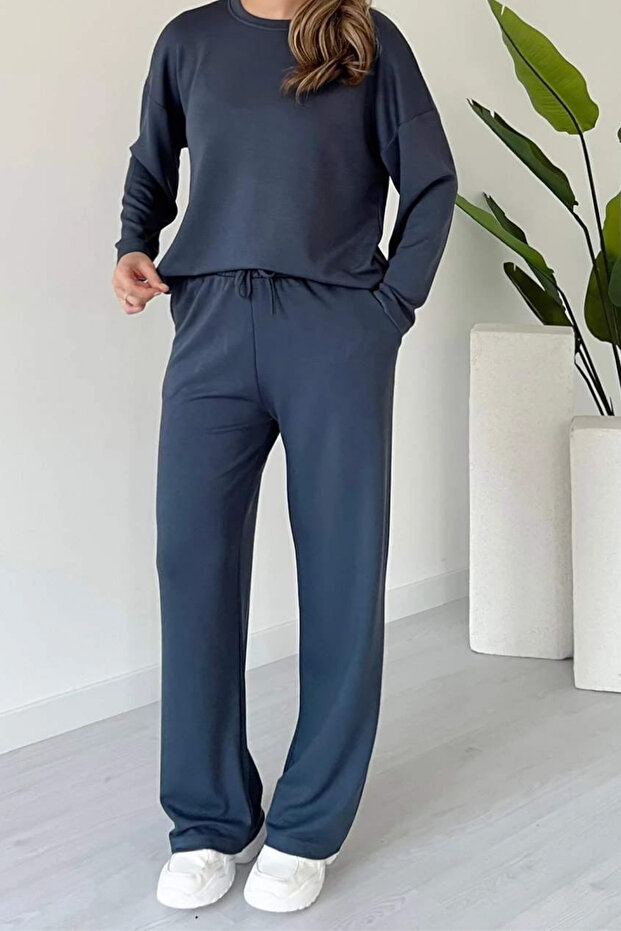 Women's Crew Neck Long Sleeve Modal Set 1109