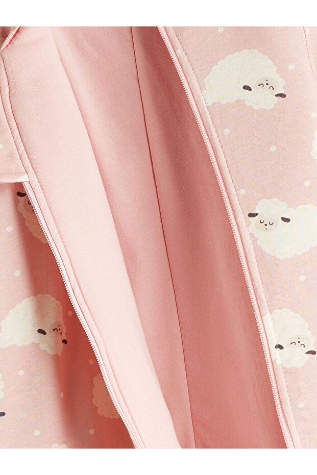 Pembe 2.5 Tog Bisiklet Yaka Uzun Kollu Kız Bebek Uyku Tulumu - 2