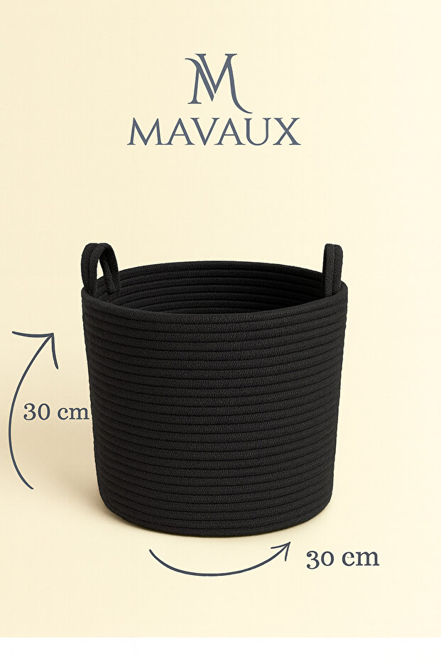 Multi-Purpose, 30Cm-30Cm Medium Size, with Side Handles, Jute, Wicker, Woven Basket, Organizer - 2