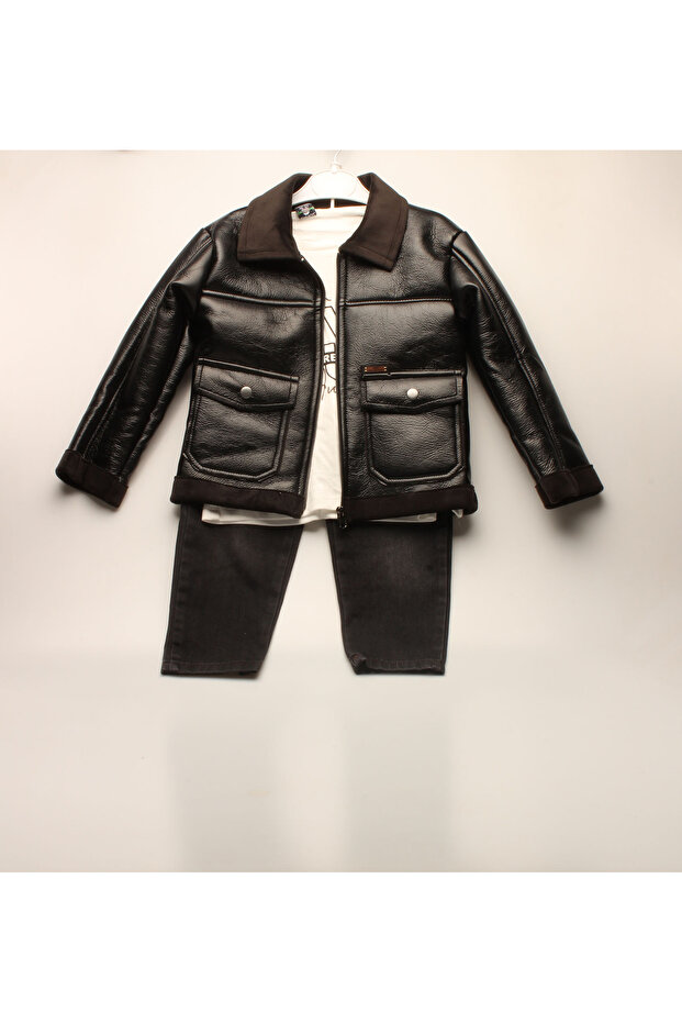 SİYAH DERİ CEKET - 4