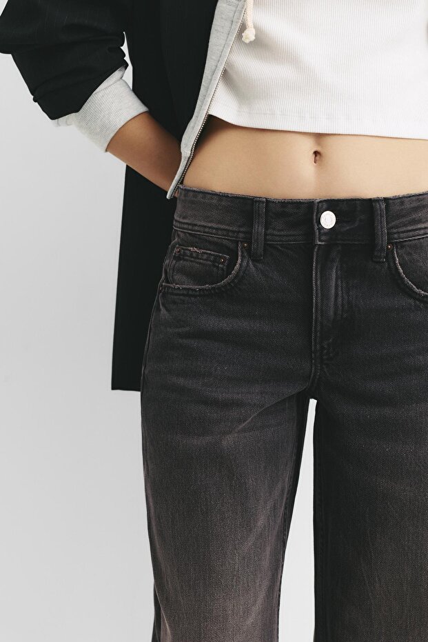 Düz kesim düşük bel jean - 6