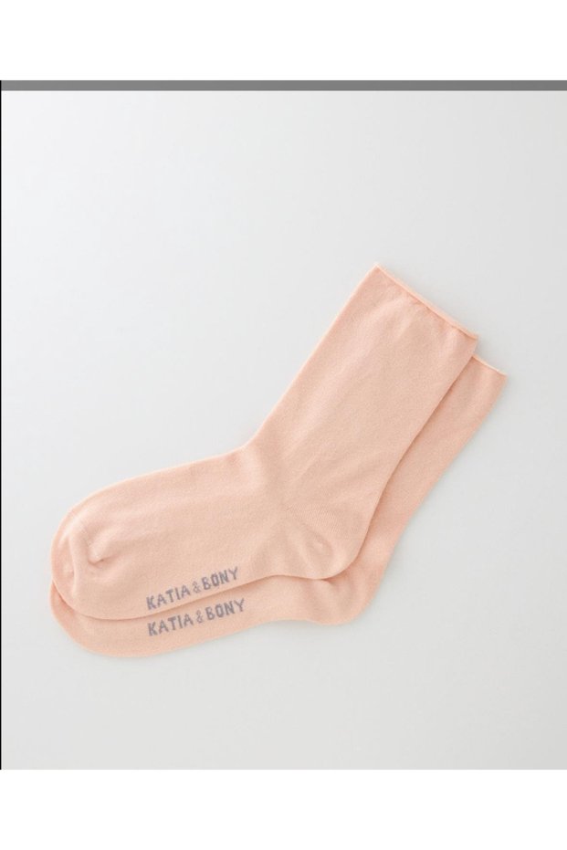 Women's Colorful Elastic-Free Modal Fabric Thin Socks Light Pink