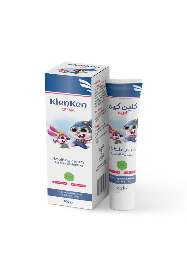 Klenken Cream (Babies & Adults) -Sensitive Skin Moisturizing-Rash, Eczema & Sun Protection- 100 gm
