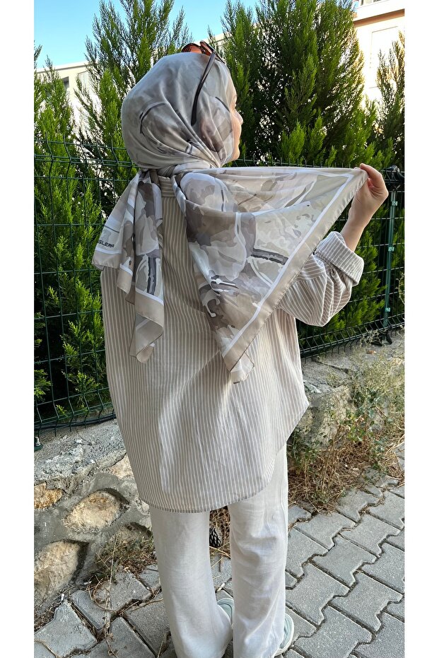 Gül Desen Soft Şal - 3