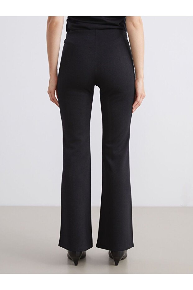 LCW Vision Beli Lastikli İspanyol Paça Kadın Pantolon - 4