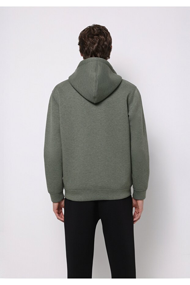 Regular Fit Erkek Yeşil Sweatshirt - 2