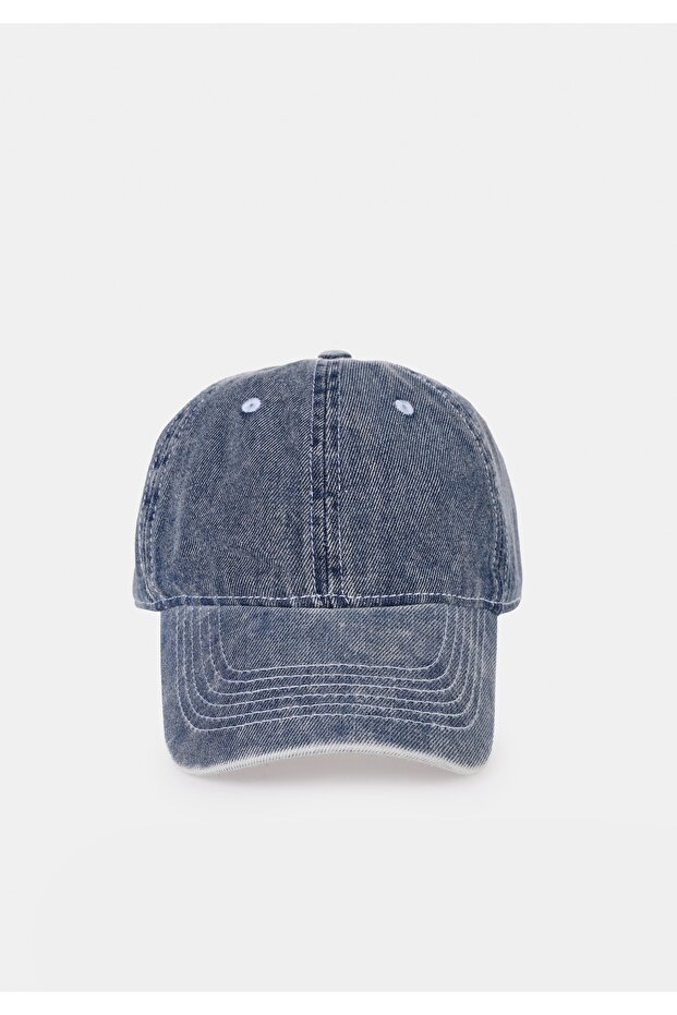 Kadın Lacivert Şapka - 1