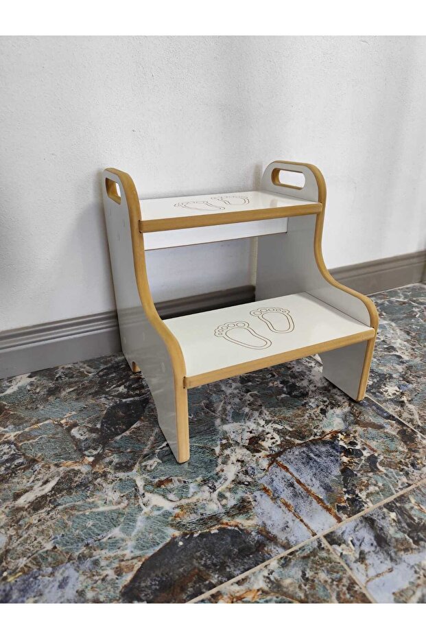 Montessori Basamak Tabure Çocuk Banyo Wc Lavabo Merdiven Yükseltici - 2