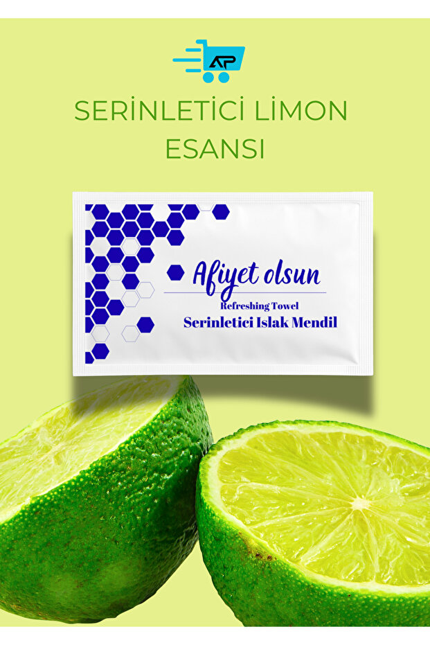 Pack of 500 Disposable Lemon Scented Wet Wipes | Restaurant, Cafe, Hotel, Invitation and Organization