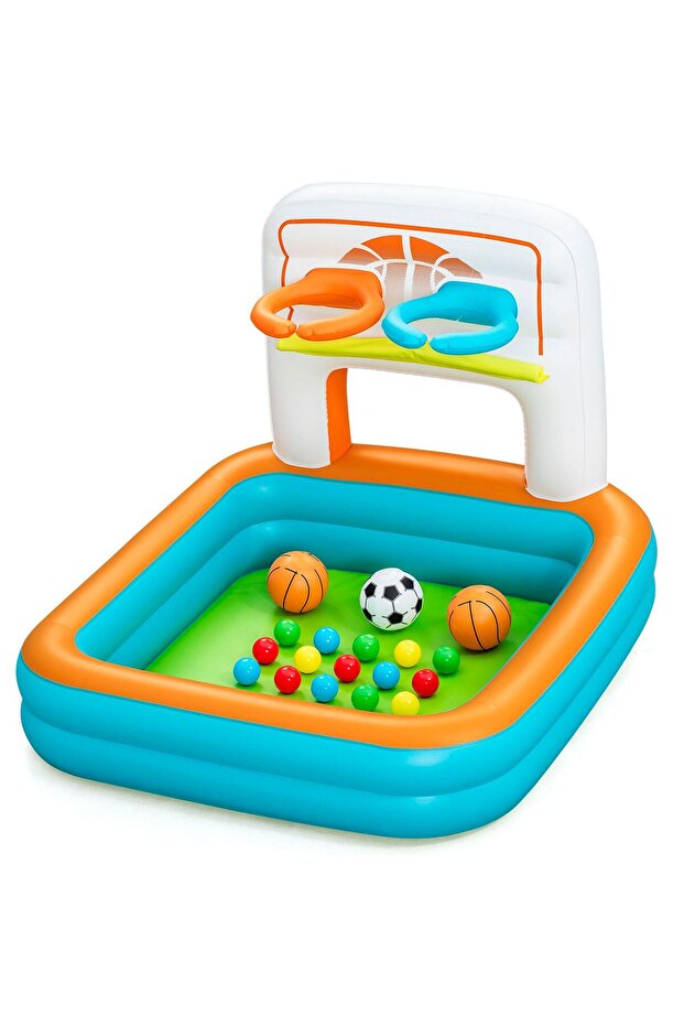3-in-1 Kick ’n Swish Inflatable Playground Ball Pit 52728 (Ages 2+)