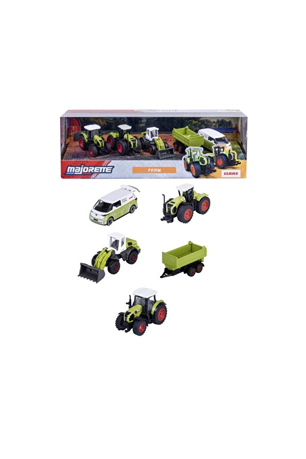 Claas Farm Giftpack 5-Piece Set Metal Farm Vehicles 7.5 cm - 3+