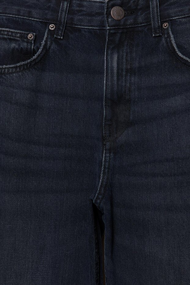 Yüksek bel straight fit jean - 7