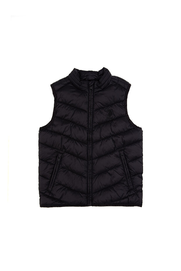 Boy's Black Vest 50310530-Vr046