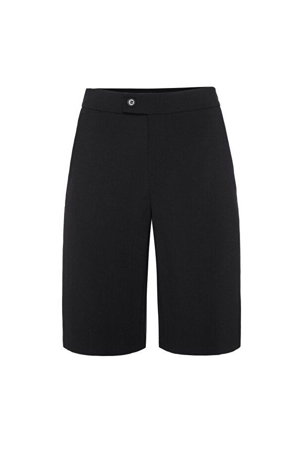 Siyah Bermuda Şort - 1