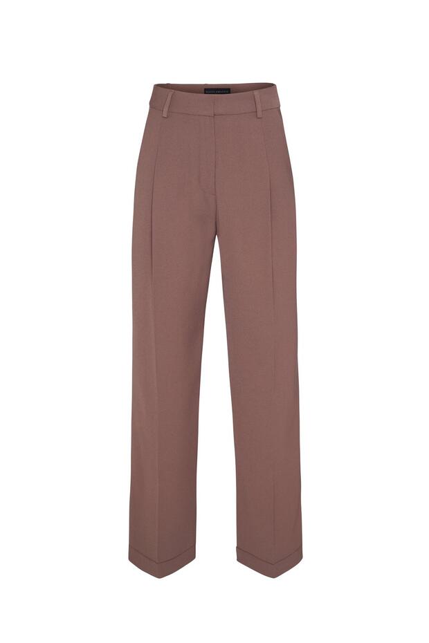 Mink Double-Layer Crepe Loose Pants