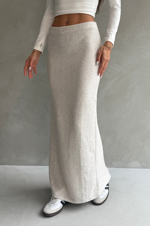 Uzun Örme Yumoş Etek - 5