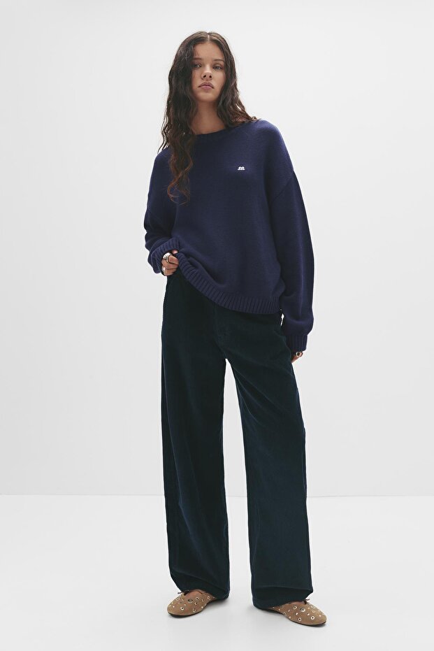 İşlemeli Logolu Kazak - 2