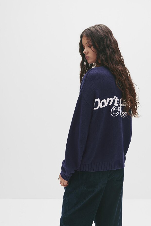 İşlemeli Logolu Kazak - 4