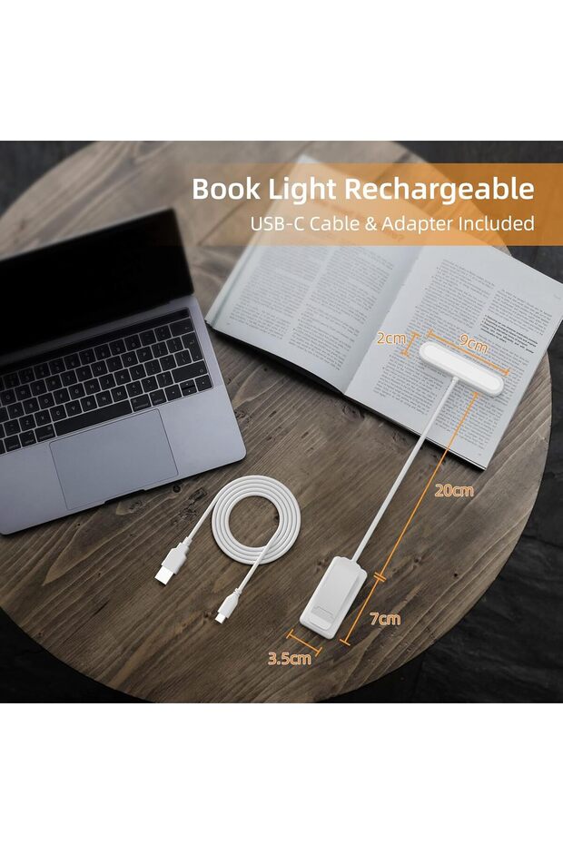 iFalarila Book Lights for Reading at Night in Bed, Rechargeable Book Light with Memory Function, Eye - 7