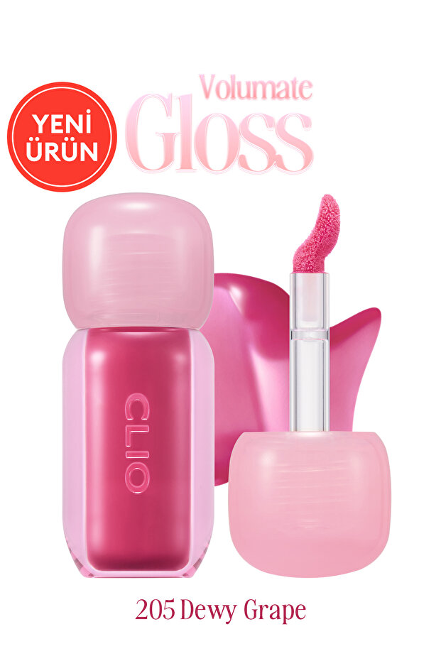 Pigmentli, Parlak Bitişli Dolgunlaştırıcı Lip Gloss Volumate Gloss 205 Dewy Grape - 1