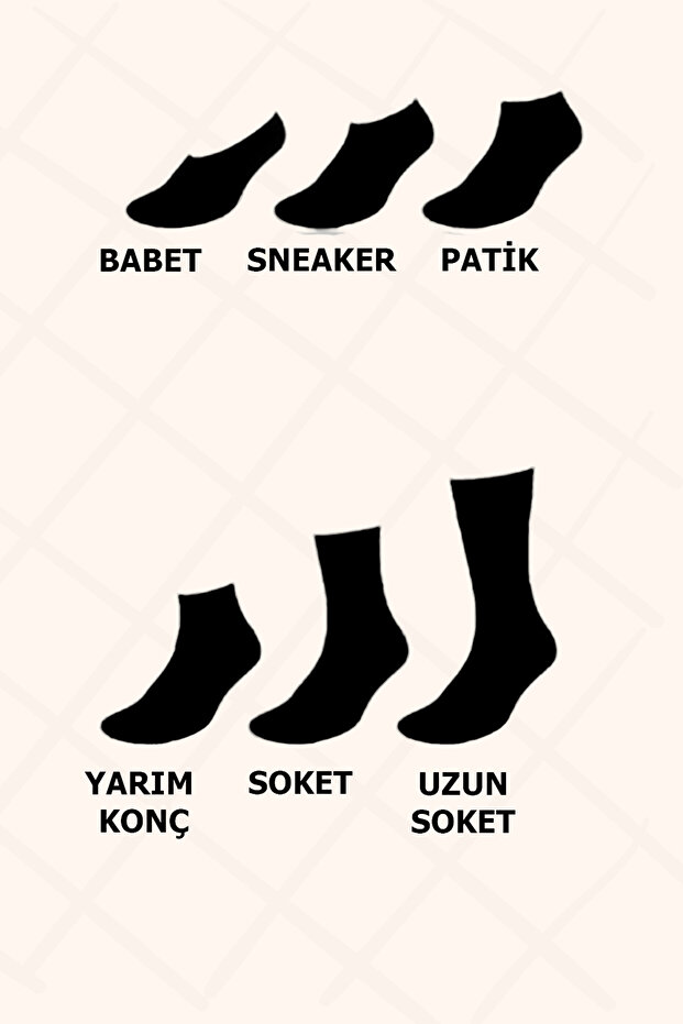 Kadın Yün Çorap 6lı - 3