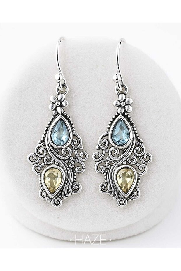 أقراط متدلية عتيقة الطراز - 1