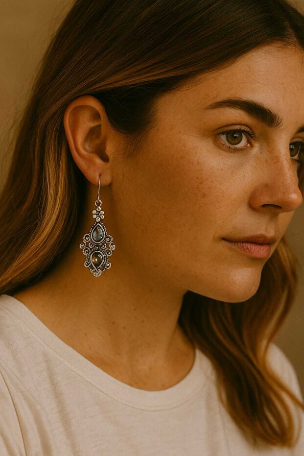 أقراط متدلية عتيقة الطراز - 4